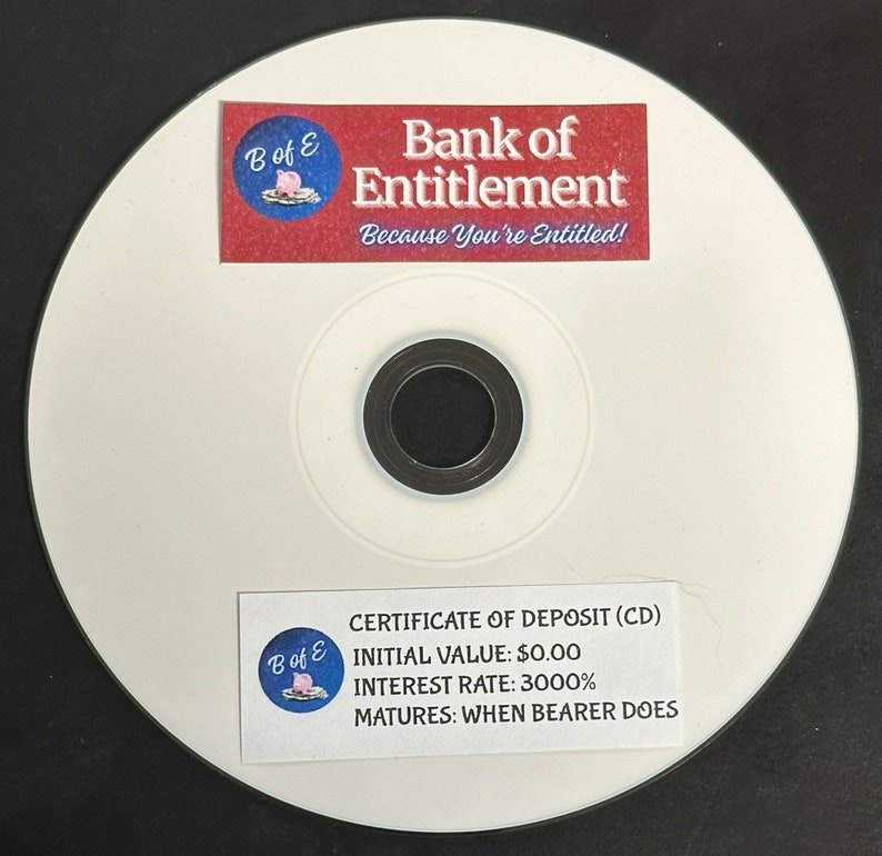 Bank of Entitlement novelty bundle offer